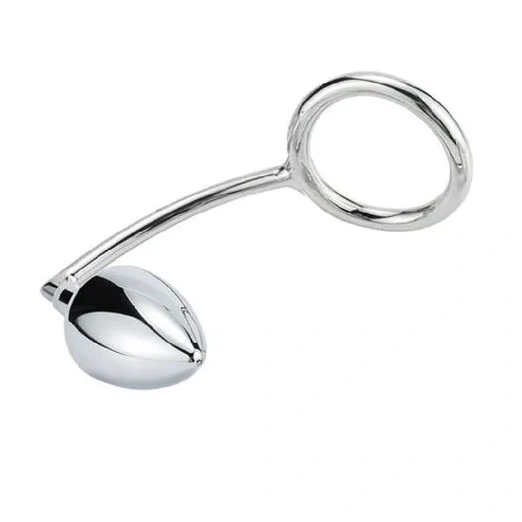 DiscreetChoice 4663 Ring Stainless with Cock Set Steel Hook Anal 0923